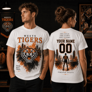 Auspiritmerch Wests Tigers Supporter T-Shirt Personalized Gift For Fan