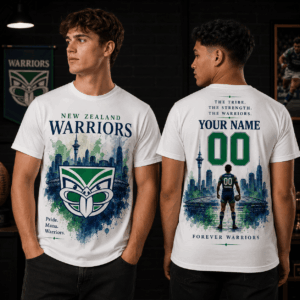 Auspiritmerch New Zealand Warriors Supporter T-Shirt Personalized Gift For Fan