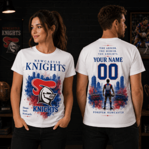 Auspiritmerch Newcastle Knights Supporter T-Shirt Personalized Gift For Fan