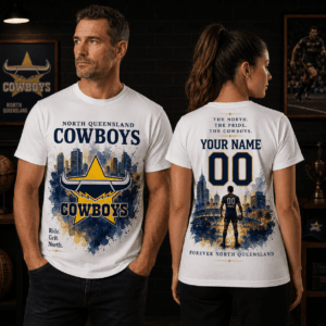 Auspiritmerch North Queensland Cowboys Supporter T-Shirt Personalized Gift For Fan