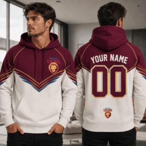 Auspiritmerch Brisbane Lions Hoodie Custom Name Gift For Fan