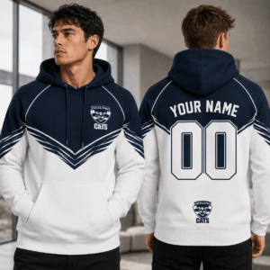 Auspiritmerch Geelong Cats Hoodie Custom Name Gift For Fan