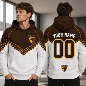 Auspiritmerch Hawthorn Hawks Hoodie Custom Name Gift For Fan