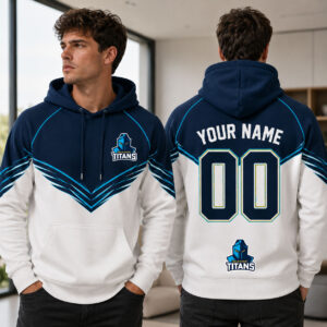 Auspiritmerch Gold Coast Titans Hoodie Custom Name Gift For Fan
