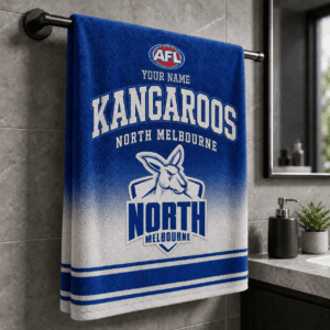 Auspiritmerch North Melbourne Premium Bath/ Beach Towel Personalized Gift For Fan