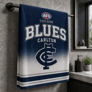 Auspiritmerch Carlton Blues Premium Bath/ Beach Towel Personalized Gift For Fan
