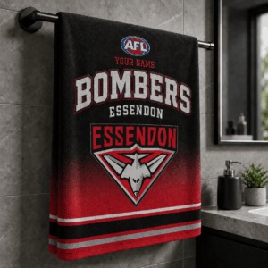 Auspiritmerch Essendon Premium Bath/ Beach Towel Personalized Gift For Fan