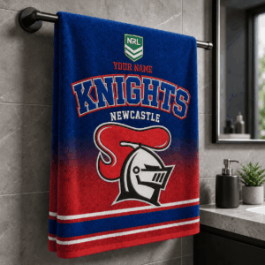 Auspiritmerch Newcastle Knights Premium Bath/ Beach Towel Personalized Gift For Fan