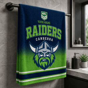 Auspiritmerch Canberra Raiders Premium Bath/ Beach Towel Personalized Gift For Fan