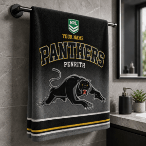 Auspiritmerch Penrith Panthers Premium Bath/ Beach Towel Personalized Gift For Fan