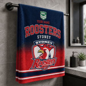 Auspiritmerch Sydney Roosters Premium Bath/ Beach Towel Personalized Gift For Fan