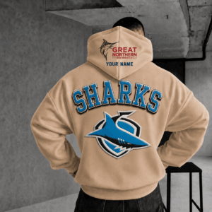 Auspiritmerch Cronulla-Sutherland Sharks x Great Northern Beer Hoodie Custom Gifts For Fan