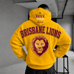 Auspiritmerch Brisbane Lions x XXXX Gold Beer Hoodie Custom Gifts For Fan