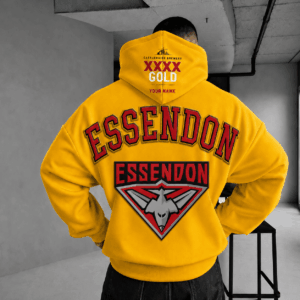 Auspiritmerch Essendon x XXXX Gold Beer Hoodie Custom Gifts For Fan