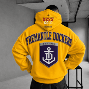 Auspiritmerch Fremantle Dockers x XXXX Gold Beer Hoodie Custom Gifts For Fan