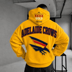 Auspiritmerch Adelaide Crows x XXXX Gold Beer Hoodie Custom Gifts For Fan