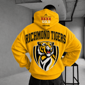 Auspiritmerch Richmond Tigers x XXXX Gold Beer Hoodie Custom Gifts For Fan