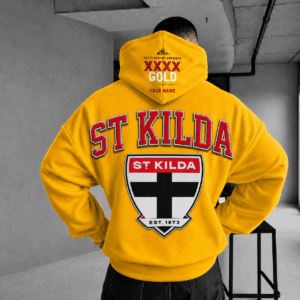 Auspiritmerch St Kilda Saints x XXXX Gold Beer Hoodie Custom Gifts For Fan