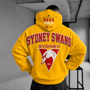 Auspiritmerch Sydney Swans x XXXX Gold Beer Hoodie Custom Gifts For Fan