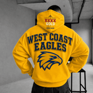 Auspiritmerch West Coast Eagles x XXXX Gold Beer Hoodie Custom Gifts For Fan