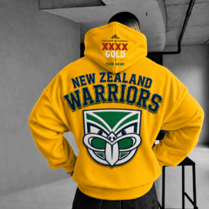 Auspiritmerch New Zealand Warriors x XXXX Gold Beer Hoodie Custom Gifts For Fan