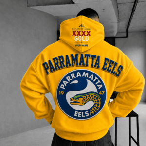 Auspiritmerch Parramatta Eels x XXXX Gold Beer Hoodie Custom Gifts For Fan