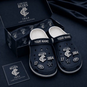 Auspiritmerch Carlton Blues Clogs Shoes With Charm Comfortable For Men Women and Kids
