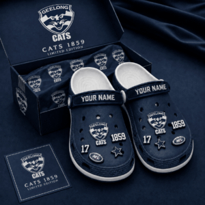 Auspiritmerch Geelong Cats Clogs Shoes With Charm Comfortable For Men Women and Kids