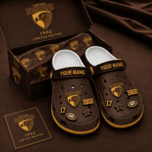 Auspiritmerch Hawthorn Hawks Clogs Shoes With Charm Comfortable For Men Women and Kids