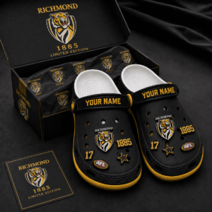 Auspiritmerch Richmond Tigers Clogs Shoes With Charm Comfortable For Men Women and Kids