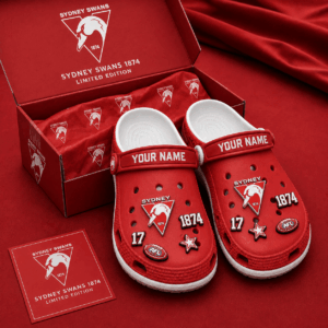 Auspiritmerch Sydney Swans Clogs Shoes With Charm Comfortable For Men Women and Kids