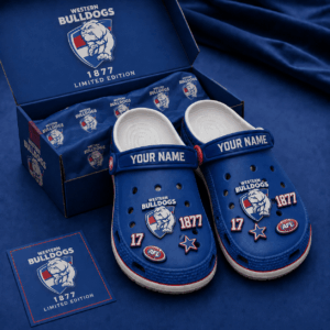 Auspiritmerch Western Bulldogs Clogs Shoes With Charm Comfortable For Men Women and Kids