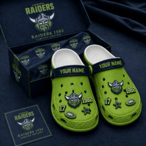 Auspiritmerch Canberra Raiders Clogs Shoes With Charm Comfortable For Men Women and Kids