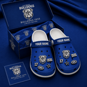 Auspiritmerch Canterbury-Bankstown Bulldogs Clogs Shoes With Charm Comfortable For Men Women and Kids