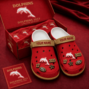 Auspiritmerch Redcliffe Dolphins Clogs Shoes With Charm Comfortable For Men Women and Kids