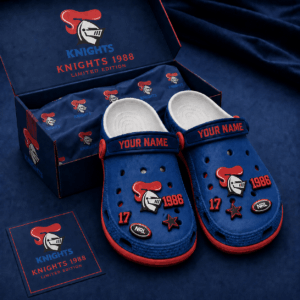 Auspiritmerch Newcastle Knights Clogs Shoes With Charm Comfortable For Men Women and Kids