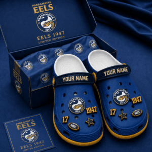 Auspiritmerch Parramatta Eels Clogs Shoes With Charm Comfortable For Men Women and Kids