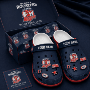 Auspiritmerch Sydney Roosters Clogs Shoes With Charm Comfortable For Men Women and Kids
