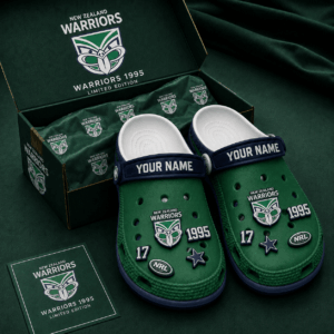 Auspiritmerch New Zealand Warriors Clogs Shoes With Charm Comfortable For Men Women and Kids