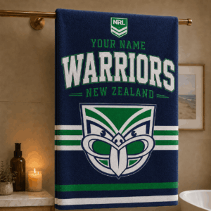 Auspiritmerch New Zealand Warriors Premium Bath/ Beach Towel Personalized Gift For Fan