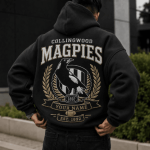 Auspiritmerch Collingwood Magpies Premium Hoodie Custom Any Name Gifts For Fan
