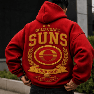 Auspiritmerch Gold Coast Suns Premium Hoodie Custom Any Name Gifts For Fan