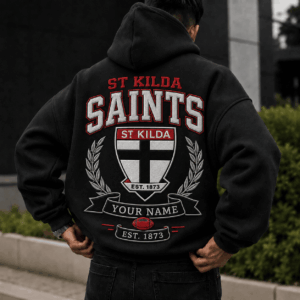 Auspiritmerch St Kilda Saints Premium Hoodie Custom Any Name Gifts For Fan