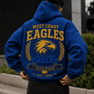 Auspiritmerch West Coast Eagles Premium Hoodie Custom Any Name Gifts For Fan