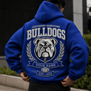 Auspiritmerch Canterbury-Bankstown Bulldogs Premium Hoodie Custom Any Name Gifts For Fan