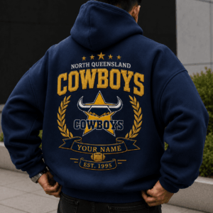 Auspiritmerch North Queensland Cowboys Premium Hoodie Custom Any Name Gifts For Fan