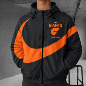 Auspiritmerch GWS Giants Premium Swoosh Windbreaker Jacket Custom Name Daily Casual Fashion