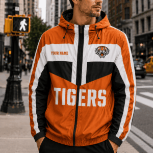Auspiritmerch Wests Tigers Outdoor Windbreaker Jacket Custom Name Daily Casual Fashion
