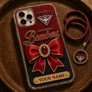Auspiritmerch Essendon Phone Case Custom Name Gift For Fan