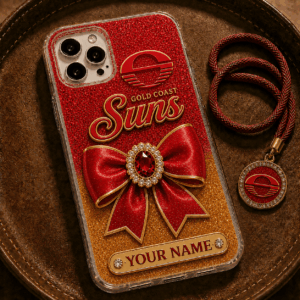 Auspiritmerch Gold Coast Suns Phone Case Custom Name Gift For Fan
